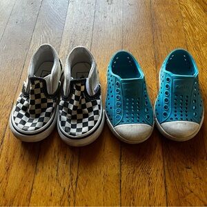 Toddler Shoe Bundle - VANS (5) and Natives (4)
